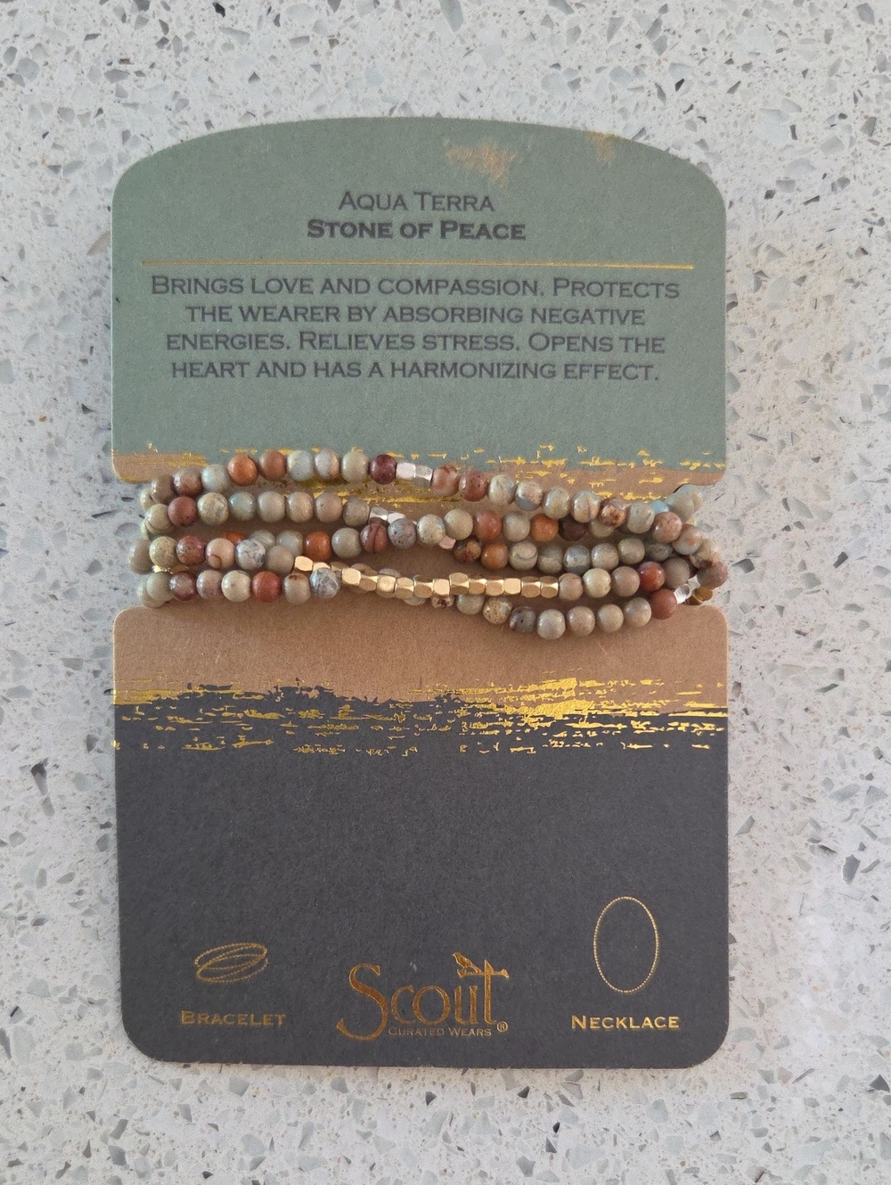 Scout Aqua Terra Stone of Peace Beaded Bracelet Set - Multicolor